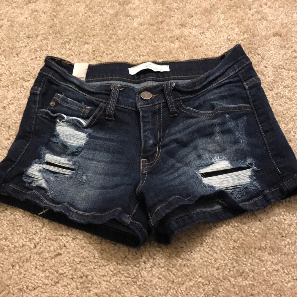 Buckle Jean shorts (KanCan)